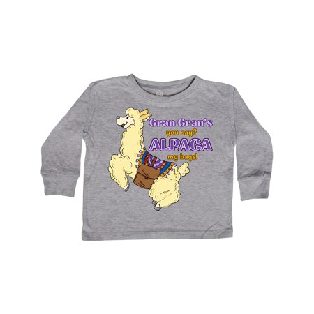 Inktastic Gran Gran s You Say ALPACA my Bags with Cute Jumping Alpaca Gift Toddler Boy or Toddler Girl Long Sleeve T-Shirt
Inktastic Gran Gran s You Say ALPACA my Bags with Cute Jumping Alpaca Gift Toddler Boy or Toddler Girl Long Sleeve T-Shirt
