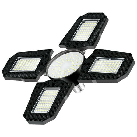 LED Garage Lights Deformable LED Garage Ceiling Lights with Adjustables Panels LED Shop Lights for Garage Workshop Basement Support E27 Screw Socket
LED Garage Lights Deformable LED Garage Ceiling Lights with Adjustables Panels LED Shop Lights for Garage Workshop Basement Support E27 Screw Socket