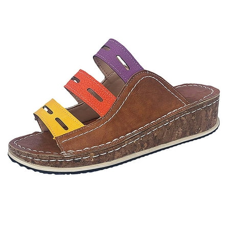 Babysbule Women s Slippers Clearance Women s Ladies Fashion Mixed Color Slip On Wedges Sandals Casual Slipper Shoes
Babysbule Women s Slippers Clearance Women s Ladies Fashion Mixed Color Slip On Wedges Sandals Casual Slipper Shoes