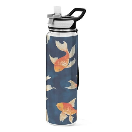 Sports Water Bottle 1000ML Tritan Food Grade Clear Water Bottle Fitness Outdoor Sports Bike Goldfish with Blue Background
Sports Water Bottle 1000ML Tritan Food Grade Clear Water Bottle Fitness Outdoor Sports Bike Goldfish with Blue Background