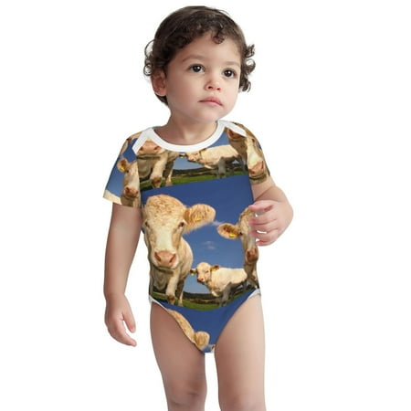 Xecao Cows Cattles Print Baby and Toddler Short Sleeve Bodysuit One-piece 100% Organic Cotton for Infant Baby-6 Months
Xecao Cows Cattles Print Baby and Toddler Short Sleeve Bodysuit One-piece 100% Organic Cotton for Infant Baby-6 Months