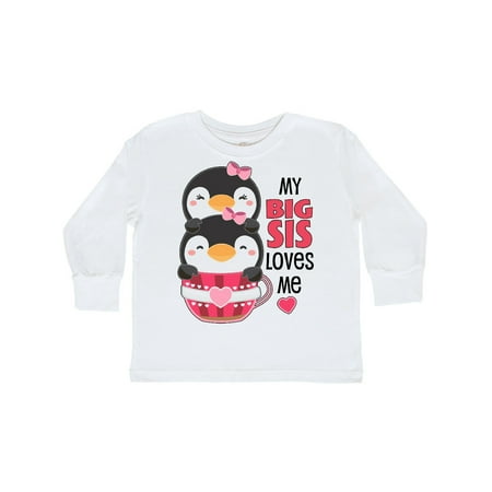 Inktastic My Big Sis Loves Me- cute teacup penguins little sister Gift Toddler Toddler Girl Long Sleeve T-Shirt
Inktastic My Big Sis Loves Me- cute teacup penguins little sister Gift Toddler Toddler Girl Long Sleeve T-Shirt