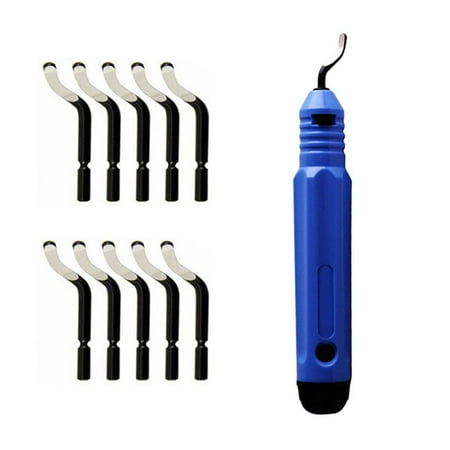 De-burring Tool with 10 Blades De-burring Blades Practical Burr Remover for Aluminum Copper Steel Metal Plastic PVC
De-burring Tool with 10 Blades De-burring Blades Practical Burr Remover for Aluminum Copper Steel Metal Plastic PVC
