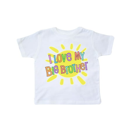 Inktastic I Love my Big Brother- sun and rainbow letters Gift Toddler Boy or Toddler Girl T-Shirt
Inktastic I Love my Big Brother- sun and rainbow letters Gift Toddler Boy or Toddler Girl T-Shirt