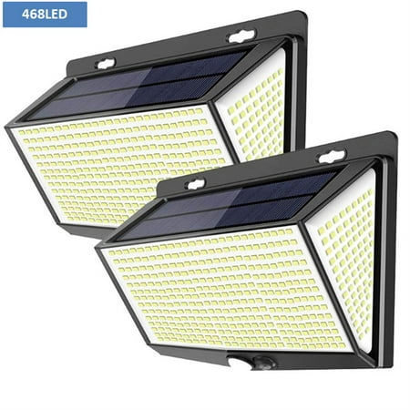 2Pcs 468LED Solar Lights Outdoor Waterproof Security Solar Motion Sensor Outdoor Lights Dusk to Dawn Outdoor Lighting for Balcony Patio Garage Porch Garden
2Pcs 468LED Solar Lights Outdoor Waterproof Security Solar Motion Sensor Outdoor Lights Dusk to Dawn Outdoor Lighting for Balcony Patio Garage Porch Garden