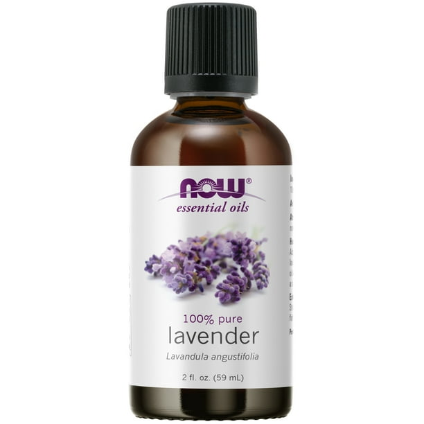 NOW Essential Oils, Lavender Oil, Soothing Aromatherapy Scent, Steam Distilled, 100% Pure, Vegan, Child Resistant Cap, 2-Ounce