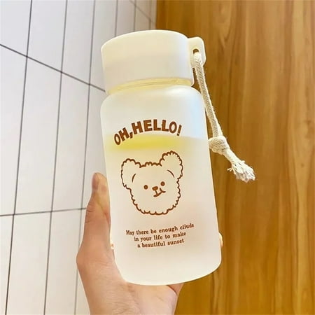 Water Bottle Leak Proof Travel Mugs Cute Portable Fitness Water Jug