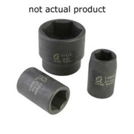 Sunex 254 0.5 Drive x 1.7 in. Shallow Impact Socket