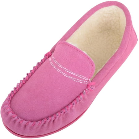 Womens Easy Slip On Suede Berber Fleecer Winter Moccasin Slippers - Pink - US 8
Womens Easy Slip On Suede Berber Fleecer Winter Moccasin Slippers - Pink - US 8