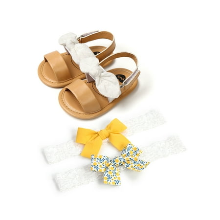 Gueuusu Baby Girl’s Cotton Toddler Shoes and 2Pcs Headband Children Floral Stripe Soft Sole Sandals
Gueuusu Baby Girl’s Cotton Toddler Shoes and 2Pcs Headband Children Floral Stripe Soft Sole Sandals
