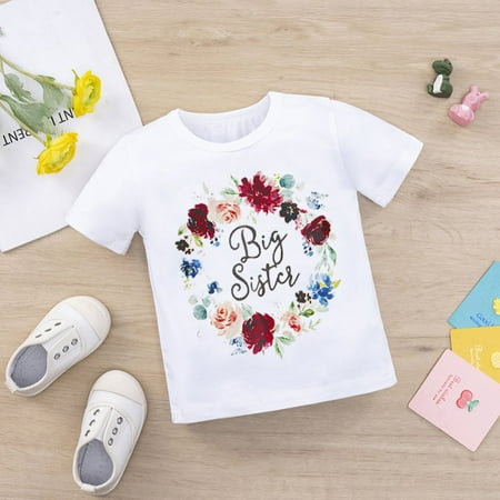 Esho Sister Matching Clothes Baby Girl Cotton Romper Bodysuits Girls Short Sleeve Floral T Shirt Tops 0-12M 2-7T
Esho Sister Matching Clothes Baby Girl Cotton Romper Bodysuits Girls Short Sleeve Floral T Shirt Tops 0-12M 2-7T