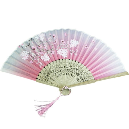 YIMIAO Folding Fan Chinese Style Flower Pattern Hollow Wooden Ribs Faux Silk Tassel Gift Women Portable Summer Hand Held Fan Home Supplies
YIMIAO Folding Fan Chinese Style Flower Pattern Hollow Wooden Ribs Faux Silk Tassel Gift Women Portable Summer Hand Held Fan Home Supplies