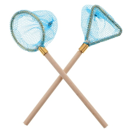 TOYMYTOY 2pcs Miniature Fishing Net Model Mini House Decoration Accessories Mini Fishing Net