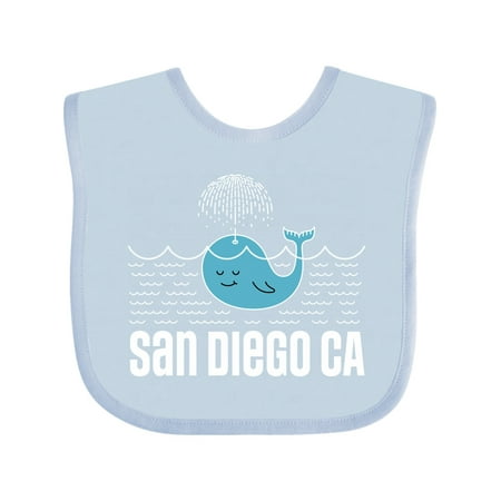Inktastic San Diego California Whale Gift Baby Boy or Baby Girl Bib