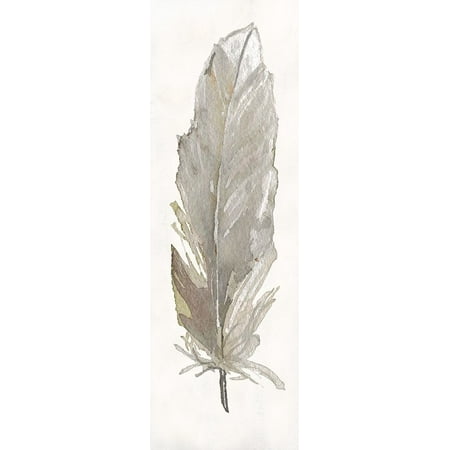 Neutral Feathers Iii Poster Print by Carol Robinson