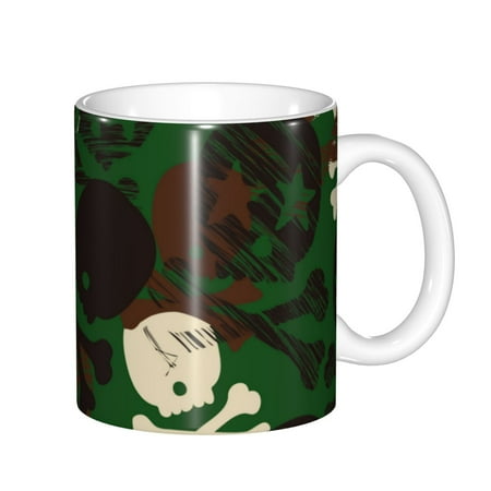Zeuib Camouflage Skull Ceramic Coffee Mug with Large Handle,Modern Reactive Glaze Dishwasher & Microwave Safe – Perfect for Home Office Café Gift-Ready
Zeuib Camouflage Skull Ceramic Coffee Mug with Large Handle,Modern Reactive Glaze Dishwasher & Microwave Safe – Perfect for Home Office Café Gift-Ready