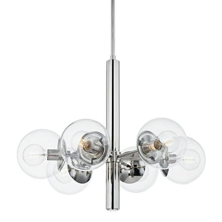 6 Light Chandelier in Thoughtful Simplicity and Transitional Essentials Style-23.75 inches Tall and 28 inches Wide-Polished Nickel Finish Bailey
6 Light Chandelier in Thoughtful Simplicity and Transitional Essentials Style-23.75 inches Tall and 28 inches Wide-Polished Nickel Finish Bailey