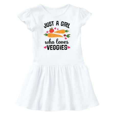 Inktastic Just A Girl Who Loves Veggies Gift Baby Girl Dress