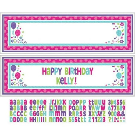 Amscan 120182 Purple and Teal Customizable Party Sign - Pack of 12