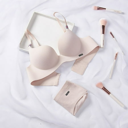Clearance Ladies Bra Set One-piece Seamless Solid Color Ladies Bra Set Sexy No Steel Ring Underwear Gathered Bra Skin 85
Clearance Ladies Bra Set One-piece Seamless Solid Color Ladies Bra Set Sexy No Steel Ring Underwear Gathered Bra Skin 85