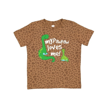 Inktastic My PawPaw Grandpa Loves Me Dinosaur Gift Toddler Boy Girl T-Shirt