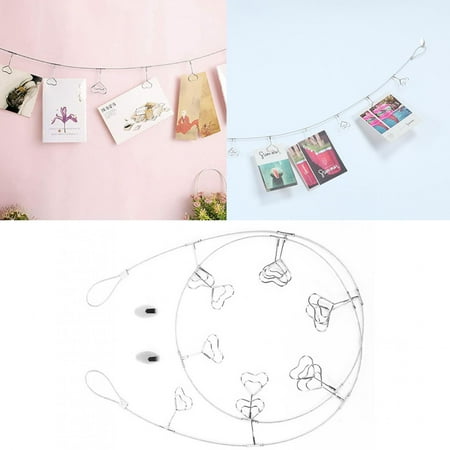 Mgaxyff Hanging Photos Clips Heart Shapes Steel Wire Rope Wall Pictures Display Decoration Metal Photos Clips Wire Hanging Photos Clips
Mgaxyff Hanging Photos Clips Heart Shapes Steel Wire Rope Wall Pictures Display Decoration Metal Photos Clips Wire Hanging Photos Clips