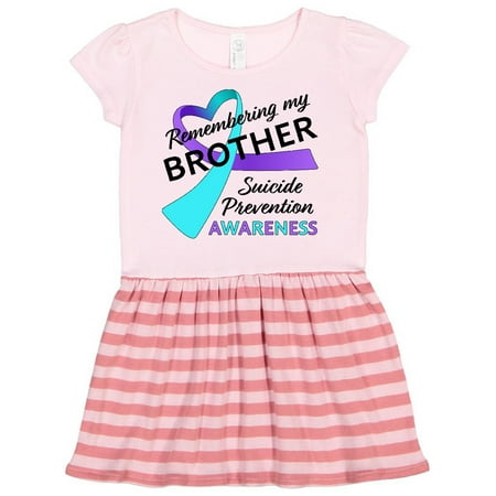 Inktastic Remembering my Brother- suicide prevention awareness Gift Toddler Girl Dress
Inktastic Remembering my Brother- suicide prevention awareness Gift Toddler Girl Dress