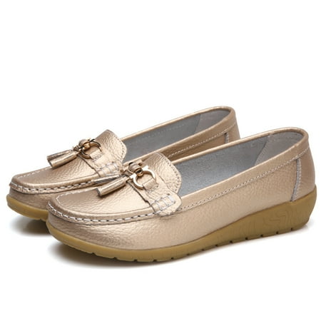 Women‘s Metal Buckle Decor Wedge Loafers Comfortable Solid Color Soft Sole Slip On Shoes Casual Walking Shoes
Women‘s Metal Buckle Decor Wedge Loafers Comfortable Solid Color Soft Sole Slip On Shoes Casual Walking Shoes