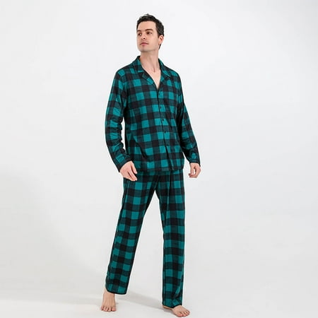 Christmas Pajamas Men Christmas Fashion Lattice Christmas Tree Print Top Pants Suit Family Parent-child Wear Matching Family Pajamas on Clearance
Christmas Pajamas Men Christmas Fashion Lattice Christmas Tree Print Top Pants Suit Family Parent-child Wear Matching Family Pajamas on Clearance