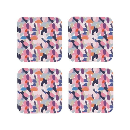 Drink Coasters Set of 4 Multicolored paint spots pattern Leather Coasters for Coffee Table Protector Heat Resistant Cute Coasters for Home Decor Housewarming Gifts Bar Kitchen 4 Inch Square
Drink Coasters Set of 4 Multicolored paint spots pattern Leather Coasters for Coffee Table Protector Heat Resistant Cute Coasters for Home Decor Housewarming Gifts Bar Kitchen 4 Inch Square