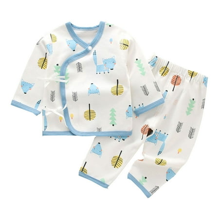 VIEGINE 100% Cotton 2-Piece Baby Pajamas Set Long Sleeve Kimono Shirt and Essential Cute Pants for Newborn-6 Months
VIEGINE 100% Cotton 2-Piece Baby Pajamas Set Long Sleeve Kimono Shirt and Essential Cute Pants for Newborn-6 Months