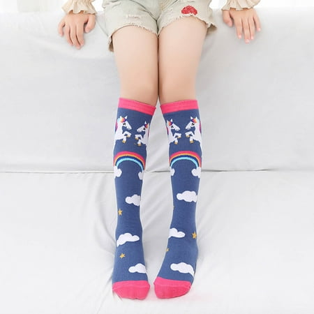 PWFE Girls Cartoon Unicorn Socks Baby Socks Kids Knee High Socks Dance Socks Stripped Children Stocking Tights School Clothes(Blue)
PWFE Girls Cartoon Unicorn Socks Baby Socks Kids Knee High Socks Dance Socks Stripped Children Stocking Tights School Clothes(Blue)