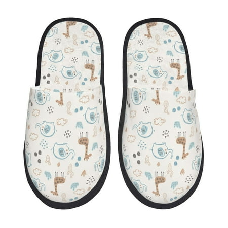 Disketp Elephants And Giraffes Fuzzy House Memory Foam Slippers Furry Fur Lined Bedroom Shoes Cozy Indoor-Medium
Disketp Elephants And Giraffes Fuzzy House Memory Foam Slippers Furry Fur Lined Bedroom Shoes Cozy Indoor-Medium