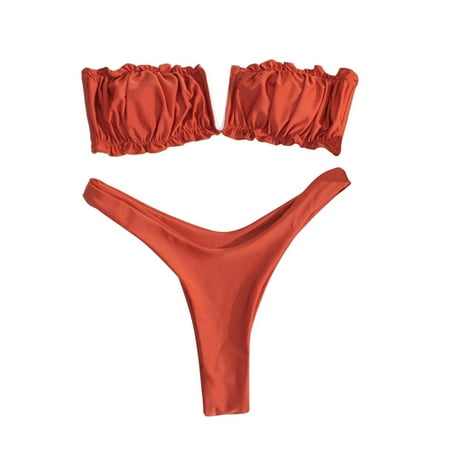 VKEKIEO Bikinis Swimsuit Sport Bra Style Lift Brown S 
VKEKIEO Bikinis Swimsuit Sport Bra Style Lift Brown S