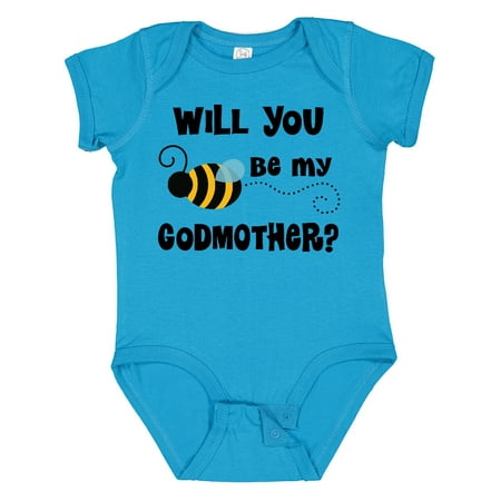 Inktastic Will You Be My Godmother Proposal Gift Baby Boy or Baby Girl Bodysuit