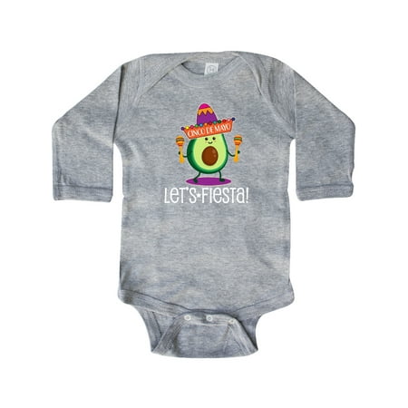 Inktastic Cinco De Mayo Lets Fiesta Gift Baby Boy or Baby Girl Long Sleeve Bodysuit