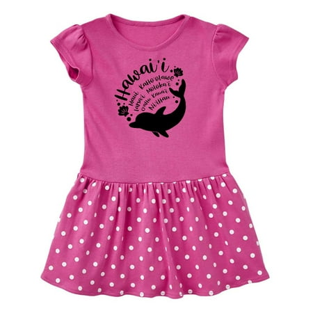 Inktastic Hawaii Islands with Dolphin Gift Toddler Girl Dress