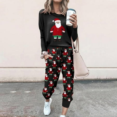 Women S Pants Under $20 Lounge Sets For Women Women S Christmas Print Two Piece Outfit Long Sleeve Crewneck Pullover Pajamas Set Sweatshirt Sweatpants Black Xxxl
Women S Pants Under $20 Lounge Sets For Women Women S Christmas Print Two Piece Outfit Long Sleeve Crewneck Pullover Pajamas Set Sweatshirt Sweatpants Black Xxxl