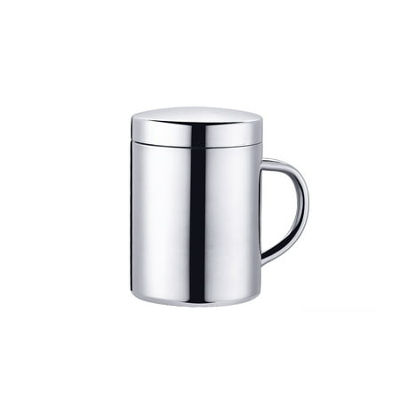 Stainless Steel Coffee Cup Silver Tea Cup Insulated Travel Mug With Spill-Proof Lid For Office Travel
Stainless Steel Coffee Cup Silver Tea Cup Insulated Travel Mug With Spill-Proof Lid For Office Travel