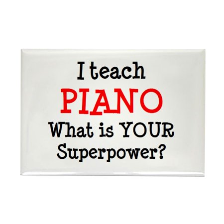 CafePress - Teach Piano - Rectangle Magnet, 2"x3" Refrigerator Magnet