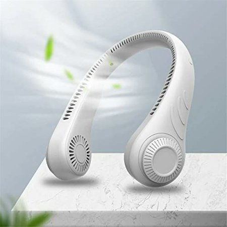 Portable Mini Fan Neckband Bladeless Neck Hanging Cooler Headphone Design USB Rechargeable Leafless Neck Fan(White)
Portable Mini Fan Neckband Bladeless Neck Hanging Cooler Headphone Design USB Rechargeable Leafless Neck Fan(White)