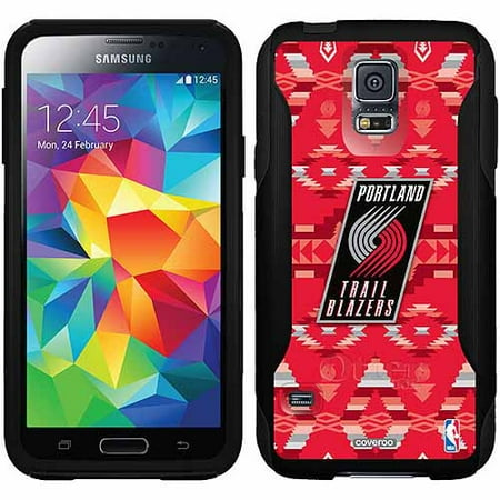 Portland Trailblazers Tribal Print Design on OtterBox Commuter Series Case for Samsung Galaxy S5