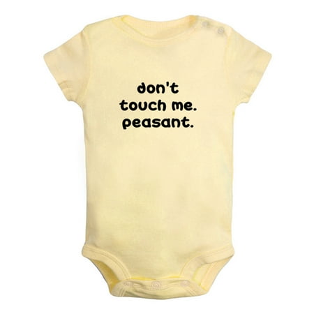 Don t Touch Me Peasant Funny Rompers For Babies Newborn Baby Unisex Bodysuits Infant Jumpsuits Toddler 0-12 Months Kids One-Piece Oufits (Yellow 12-18 Months)
Don t Touch Me Peasant Funny Rompers For Babies Newborn Baby Unisex Bodysuits Infant Jumpsuits Toddler 0-12 Months Kids One-Piece Oufits (Yellow 12-18 Months)