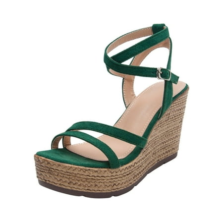 Women s Platform Sandals Espadrilles Wedge Ankle Strap Open Toe High Heel Sandals Buckle Up Strap Sandals Summer Platform Wedge Sandals
Women s Platform Sandals Espadrilles Wedge Ankle Strap Open Toe High Heel Sandals Buckle Up Strap Sandals Summer Platform Wedge Sandals