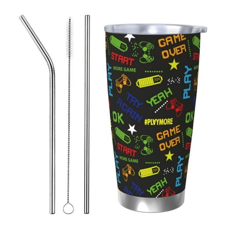 KLL Pixel Game Print 40oz Stainless Steel Insulated Car Cup with Spillproof Lid - Keep Your Drink Hot or Cold on the Go-Straw Three-piece Set
KLL Pixel Game Print 40oz Stainless Steel Insulated Car Cup with Spillproof Lid - Keep Your Drink Hot or Cold on the Go-Straw Three-piece Set
