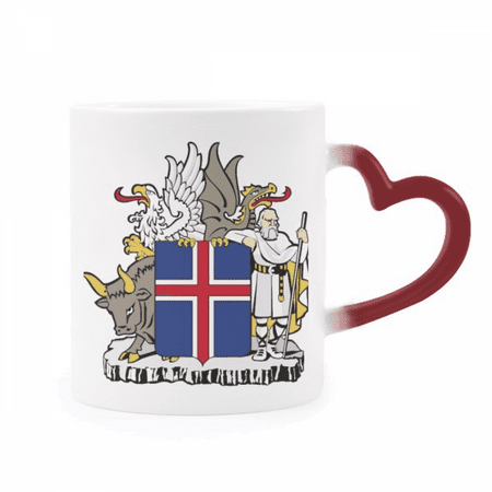 Iceland Europe National Emblem Heat Sensitive Mug Red Color Changing Stoneware Cup
Iceland Europe National Emblem Heat Sensitive Mug Red Color Changing Stoneware Cup
