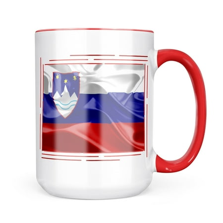 Neonblond Slovenia 3D Flag Mug gift for Coffee Tea lovers