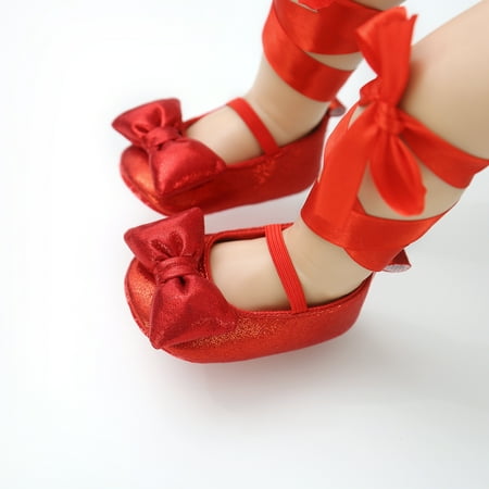 Douhoow Baby Girls Shoes Bow Knot Solid First Walker Soft Sole Shoes Princess Shoes 0-18M
Douhoow Baby Girls Shoes Bow Knot Solid First Walker Soft Sole Shoes Princess Shoes 0-18M