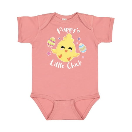 Inktastic Happy Easter Pappy s Little Chick Gift Baby Girl Bodysuit