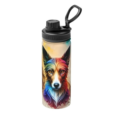 Gaeub Colorful Art Dog Print Stainless Steel Water Bottle 18oz Sports Insulated Kettle for Women Men Suitable as a Gift
Gaeub Colorful Art Dog Print Stainless Steel Water Bottle 18oz Sports Insulated Kettle for Women Men Suitable as a Gift